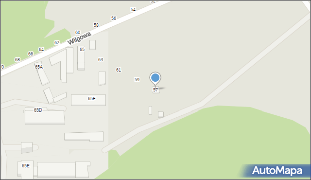 Częstochowa, Wilgowa, 57, mapa Częstochowy