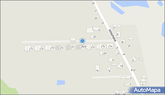 Częstochowa, Wileńska, 17f, mapa Częstochowy