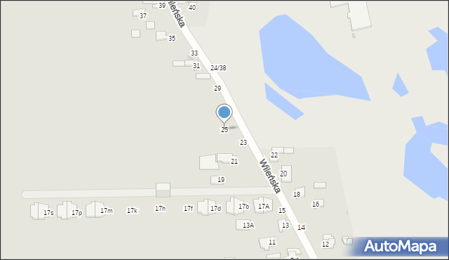 Częstochowa, Wileńska, 25, mapa Częstochowy