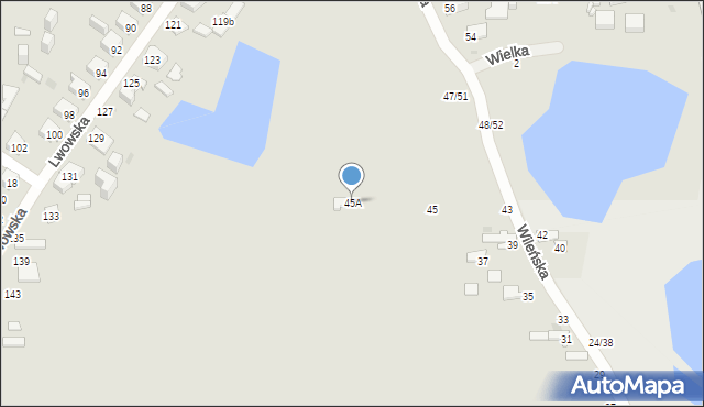 Częstochowa, Wileńska, 45A, mapa Częstochowy