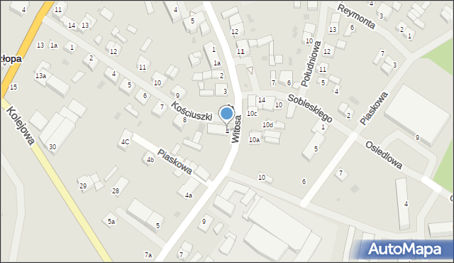 Człopa, Witosa Wincentego, 4, mapa Człopa