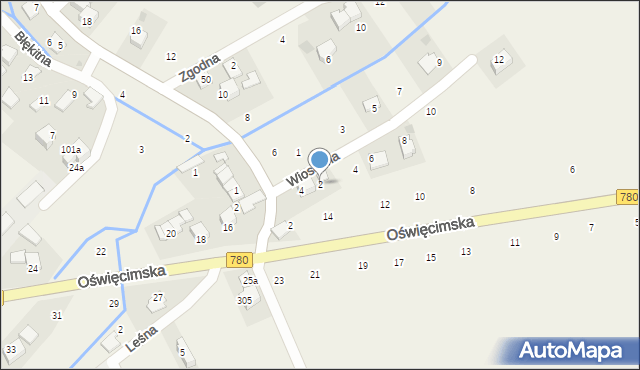 Czułówek, Wiosenna, 2, mapa Czułówek