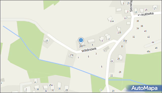 Dąbrowa Szlachecka, Wiklinowa, 8, mapa Dąbrowa Szlachecka