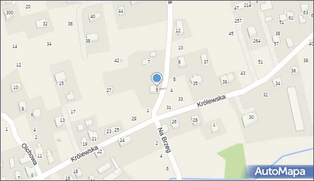 Dąbrowa Szlachecka, Wiśniowa, 3, mapa Dąbrowa Szlachecka