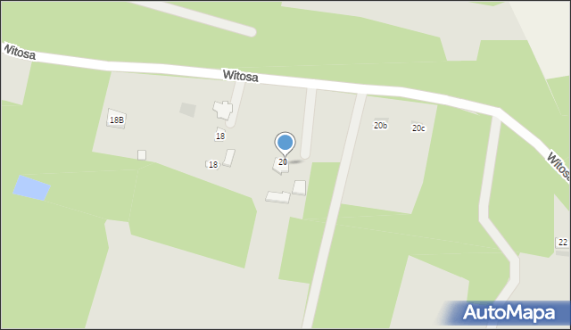 Dąbrowa Tarnowska, Witosa Wincentego, 20, mapa Dąbrowa Tarnowska