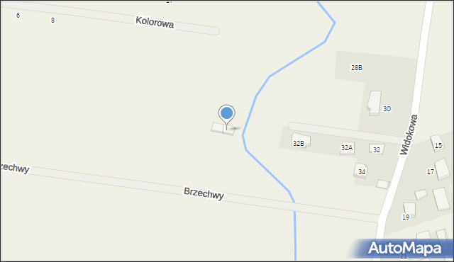 Dąbrówka, Widokowa, 32d, mapa Dąbrówka