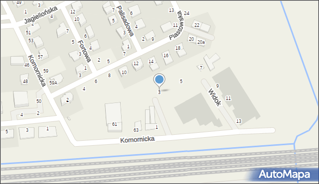 Dąbrówka, Widok, 3, mapa Dąbrówka