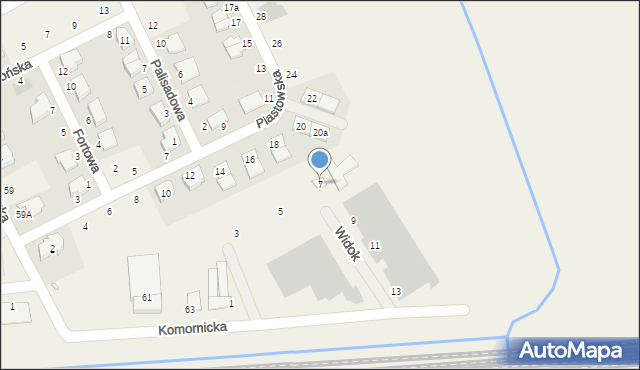 Dąbrówka, Widok, 7, mapa Dąbrówka