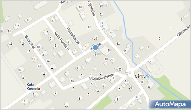 Dankowice, Witosa Wincentego, 1, mapa Dankowice