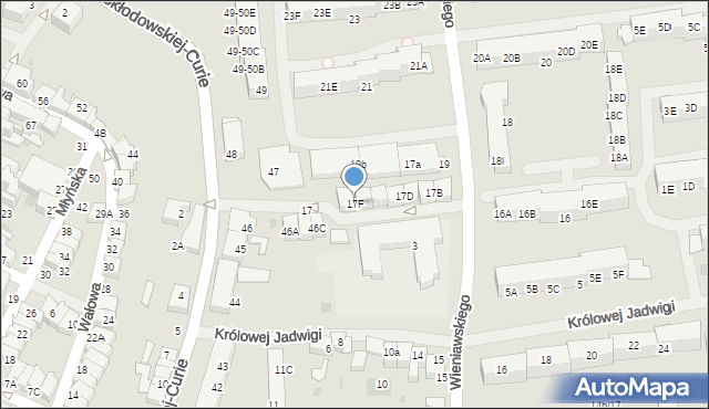 Darłowo, Wieniawskiego Henryka, 17F, mapa Darłowo