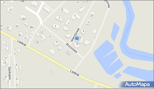 Darłowo, Wierzbowa, 2, mapa Darłowo