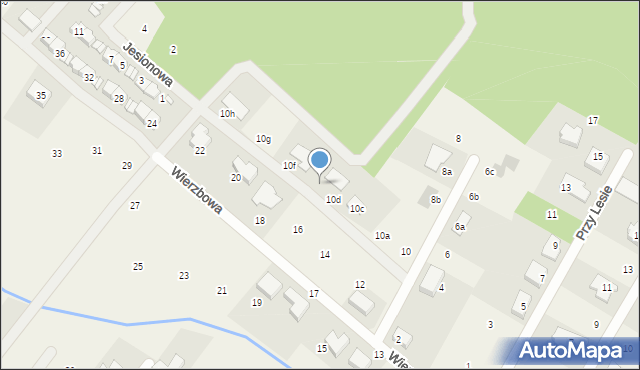 Daszewice, Wierzbowa, 10e, mapa Daszewice