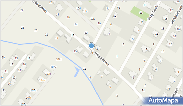 Daszewice, Wierzbowa, 13, mapa Daszewice