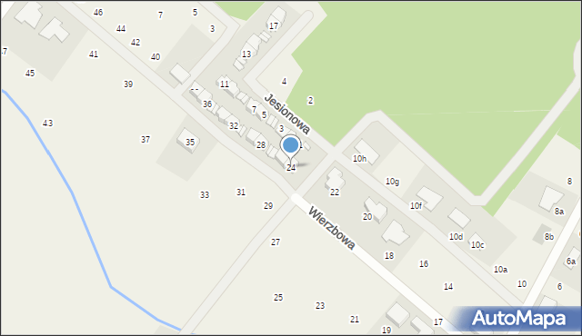 Daszewice, Wierzbowa, 24, mapa Daszewice