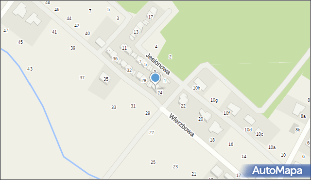 Daszewice, Wierzbowa, 26, mapa Daszewice