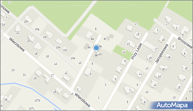 Daszewice, Wierzbowa, 6a, mapa Daszewice