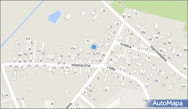 Dęblin, Wiatraczna, 6, mapa Dęblin