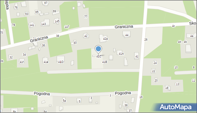 Dębniak, Wiśniowa, 41C, mapa Dębniak