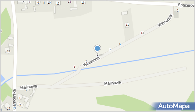 Dębska Wola, Wiosenna, 5, mapa Dębska Wola