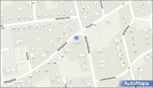 Długołęka, Wiejska, 2, mapa Długołęka