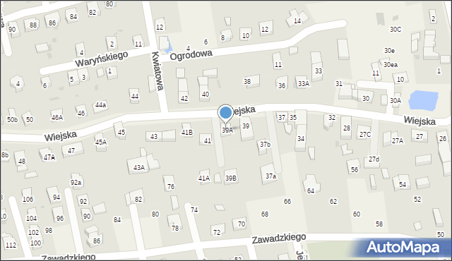 Długołęka, Wiejska, 39A, mapa Długołęka