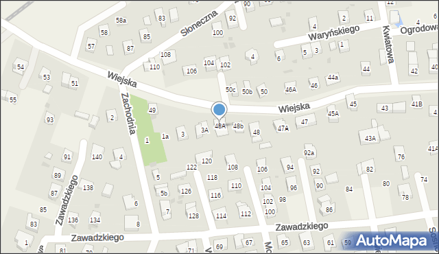 Długołęka, Wiejska, 48A, mapa Długołęka