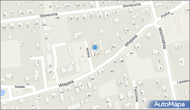 Długołęka, Wiejska, 9a, mapa Długołęka