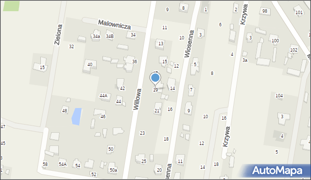 Dobczyn, Willowa, 19, mapa Dobczyn
