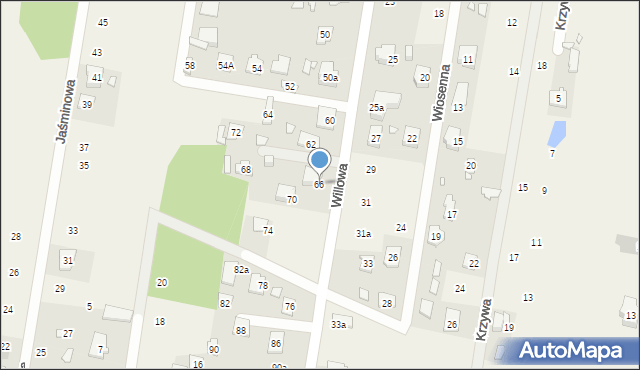 Dobczyn, Willowa, 66, mapa Dobczyn