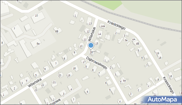 Dobiegniew, Wileńska, 16, mapa Dobiegniew