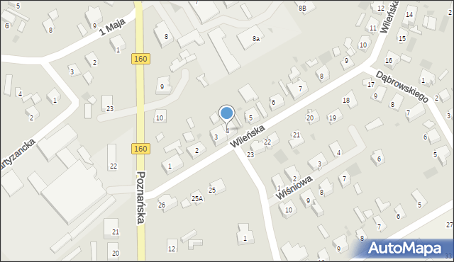 Dobiegniew, Wileńska, 4, mapa Dobiegniew