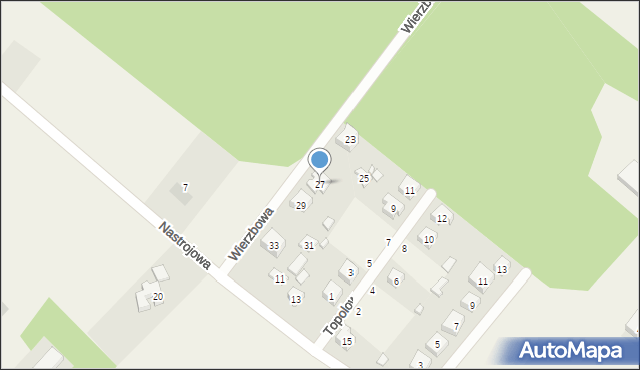 Dobieszków, Wierzbowa, 27, mapa Dobieszków