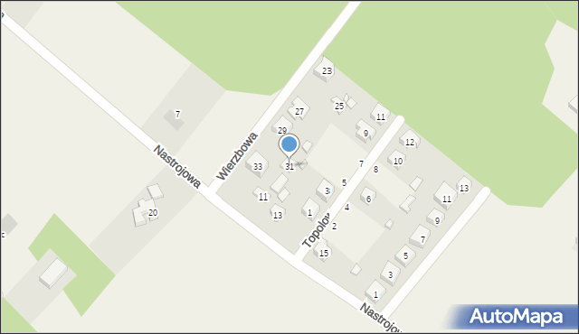 Dobieszków, Wierzbowa, 31, mapa Dobieszków