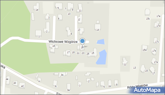 Dobra, Wichrowe Wzgórze, 16, mapa Dobra