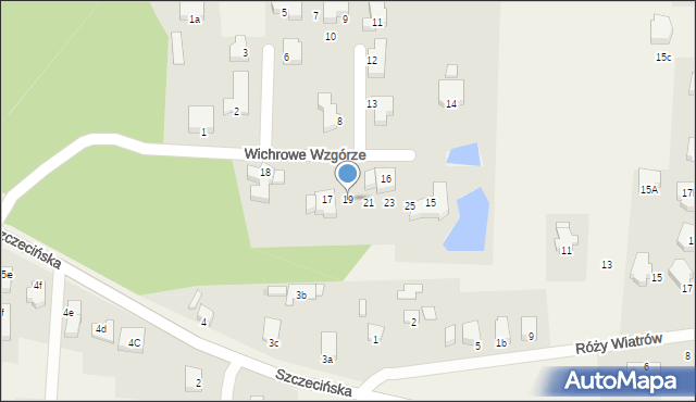 Dobra, Wichrowe Wzgórze, 19, mapa Dobra