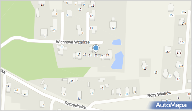 Dobra, Wichrowe Wzgórze, 23, mapa Dobra