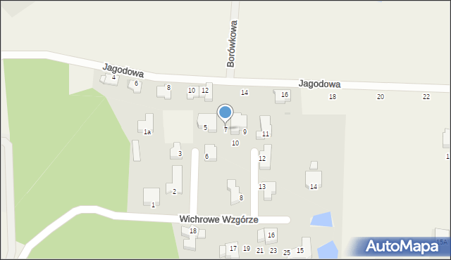 Dobra, Wichrowe Wzgórze, 7, mapa Dobra