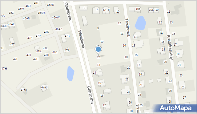 Dobra, Wiklinowa, 12, mapa Dobra