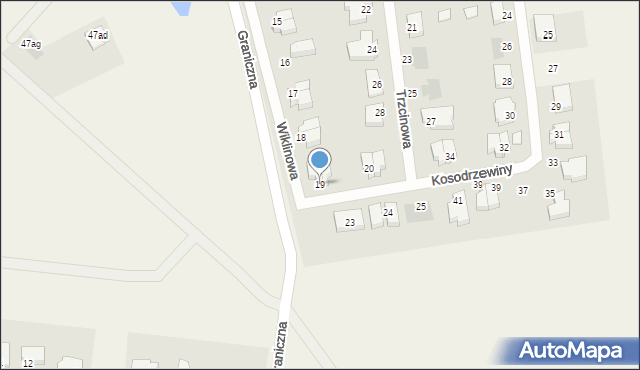 Dobra, Wiklinowa, 19, mapa Dobra