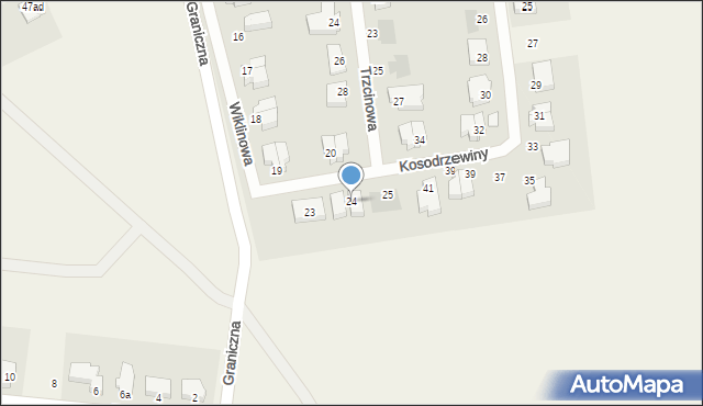 Dobra, Wiklinowa, 24, mapa Dobra