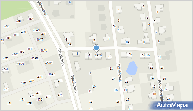 Dobra, Wiklinowa, 6A, mapa Dobra