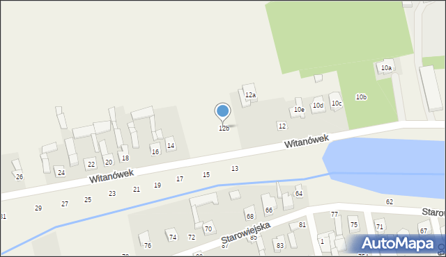 Dobra, Witanówek, 12b, mapa Dobra