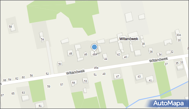 Dobra, Witanówek, 44A, mapa Dobra