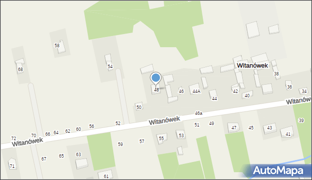 Dobra, Witanówek, 48, mapa Dobra