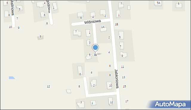 Dobrcz, Wiśniowa, 3a, mapa Dobrcz