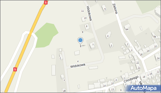 Dobromierz, Widokowa, 6, mapa Dobromierz