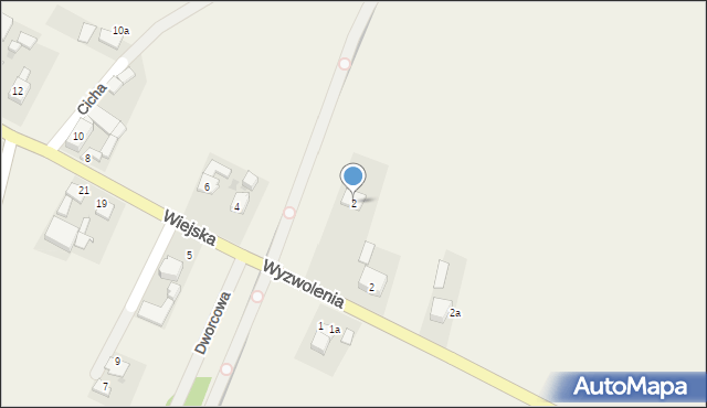 Dobrosławice, Wiejska, 2, mapa Dobrosławice