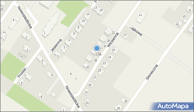 Dobroszyce, Wiosenna, 36, mapa Dobroszyce