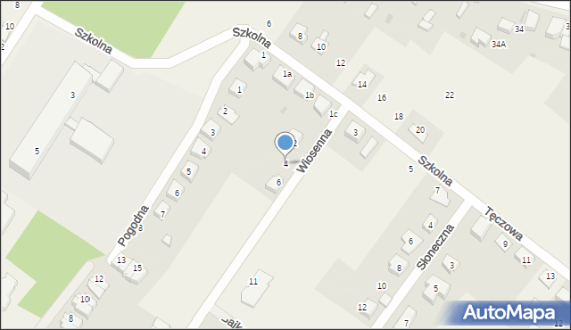 Dobroszyce, Wiosenna, 4, mapa Dobroszyce