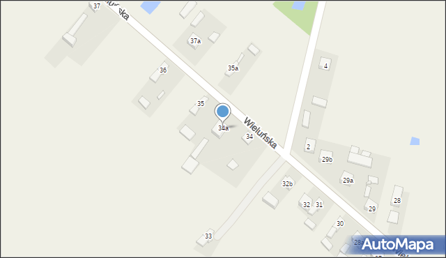 Dobryszyce, Wieluńska, 34a, mapa Dobryszyce